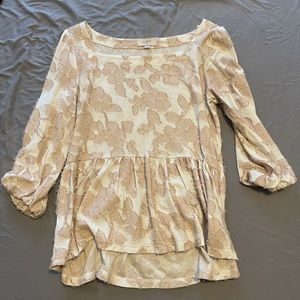 LOFT PEPLUM SHIRT